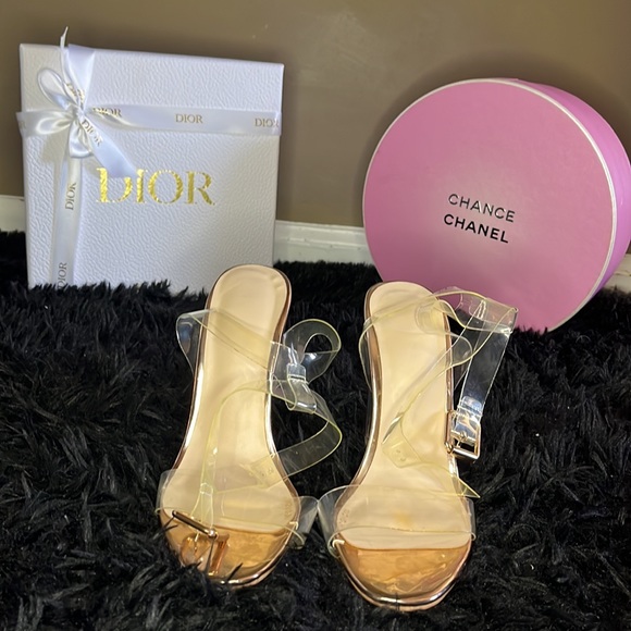 Rose gold transparent heels - Picture 4 of 4